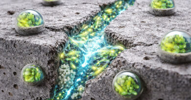 Self-healing concrete