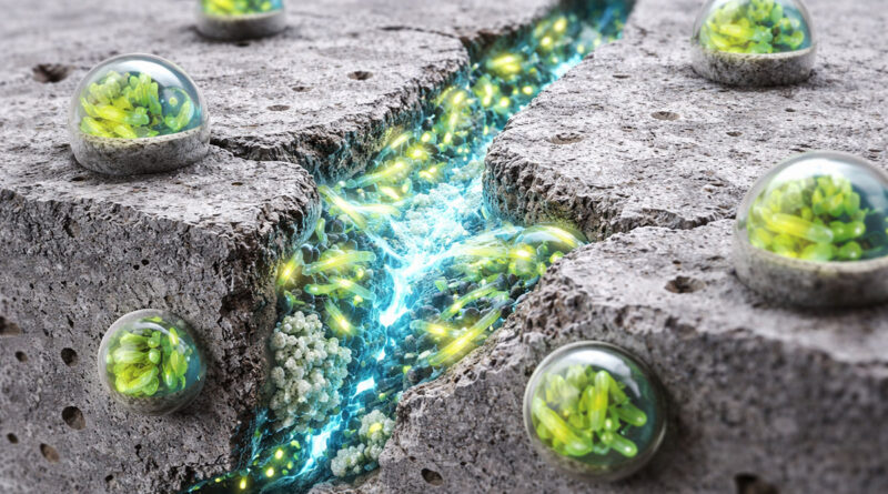 Self-healing concrete