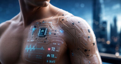 AI electronic skin on the body