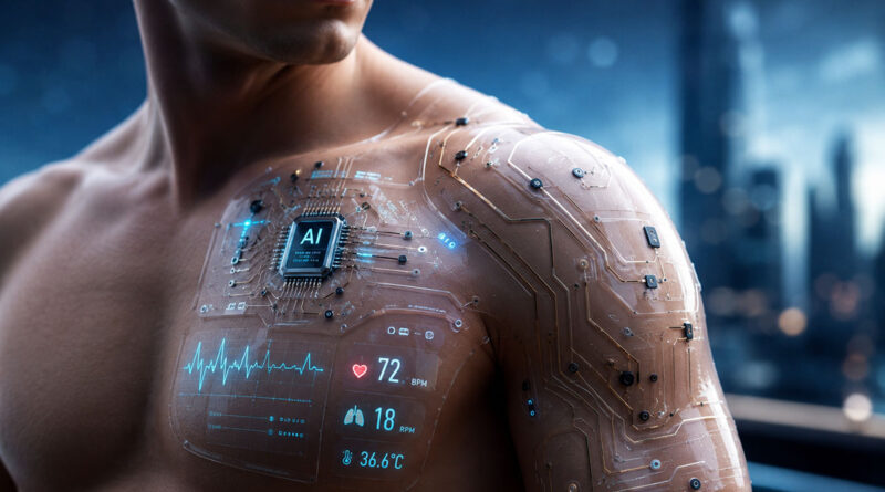 AI electronic skin on the body